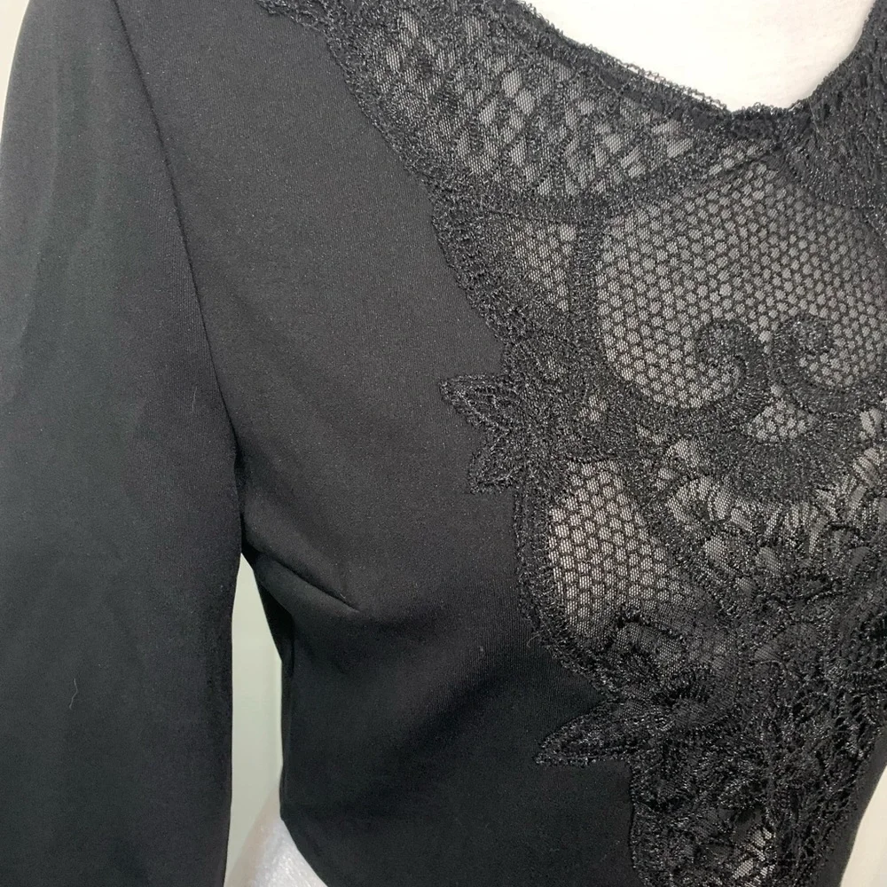 NWT Express Black Lace Top